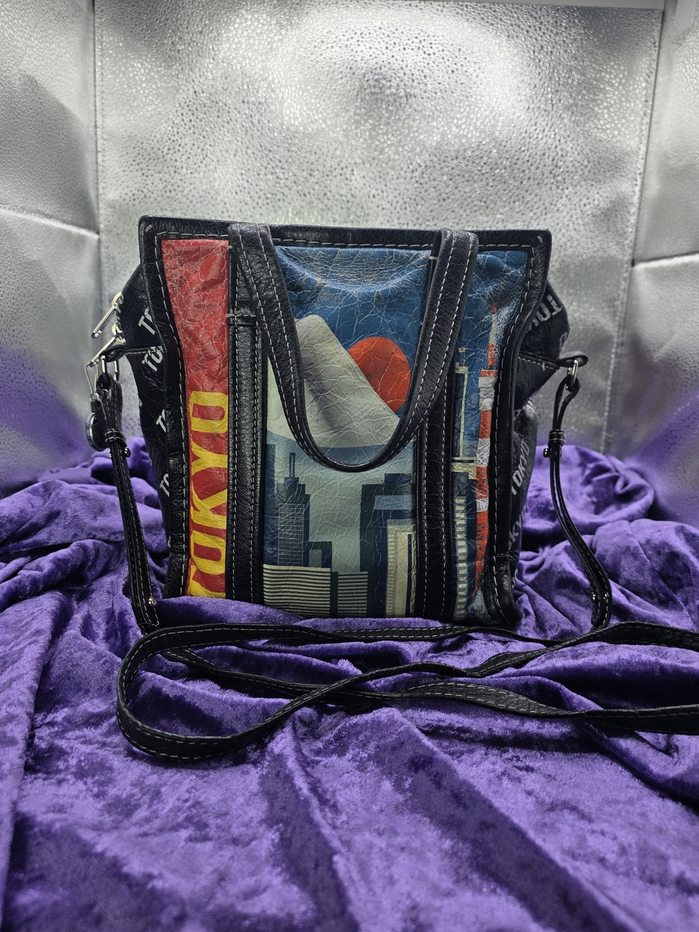 Balenciaga Bazar Tokyo Duty-Free Leather Shopper Tote